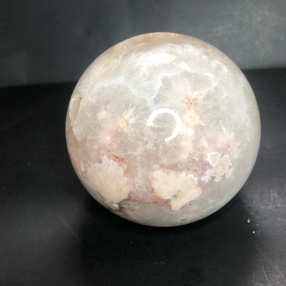 Pink Amethyst & Flower Agate Sphere 5 - Picture 3 of 9